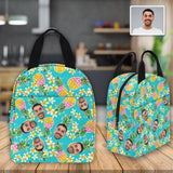 Personalized Lunch Box Custom Face Pineapple Lunch Bag School Bag Backbag