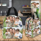 Personalized Lunch Box Custom Photo Family Lunch Bag School Bag Backbag