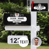 Custom Face&Text Welcome Mailbox Cover