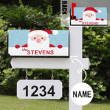 Custom Name Santa Claus Mailbox Cover