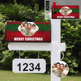 Custom Photo Merry Christmas Mailbox Cover