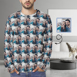 Personalized Full Print Long Sleeve T Shirt with Photo Loving Couple Made for You Custom All Over Print T-shirt