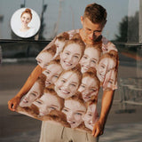 [Best Selling] Customised Face Shirt Design Seamless Men's All Over Print T-shirt for Anniversary Gift