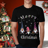 Custom Christmas Family Face Shirts Personalized Men's All Over Print T-shirt for Dad