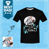 Custom Face Cool Father Shirts Men's All Over Print T-shirt with Personalized Pictures for Dad