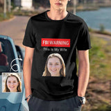 Custom Face Shirts Warning Classic My Face on Men's All Over Print T-shirt for Husband