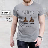 Custom Name Shirts Funny Shits Men's All Over Print T-shirt with Personalized Pictures for Father