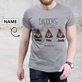 Custom Name Tee We Love You Men's All Over Print T-shirt Design Your Own Shirts Made for Father's Day