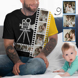 Custom Photo Shirt Best Dad Men's All Over Print T-shirt Put Your Face on A Shirt for Fahter's Day