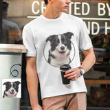 Custom Shirts for Pet Lover Dog Face Men's All Over Print T-shirt Add Your Own Personalized Pictures