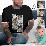 Custom Tee with Photo Dad Are Brave Men's All Over Print T-shirt with Personalized Pictures for Father's Day