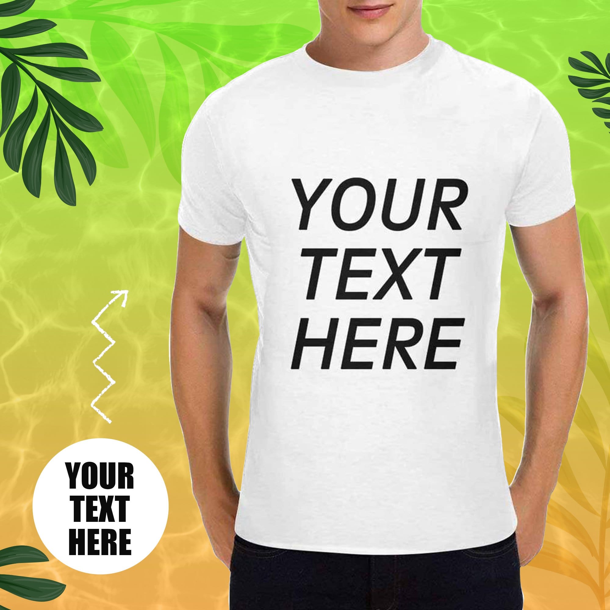 3-Men&#39;s T-shirts With Text