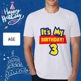 Personalized Shirt with Age It's My Birthday Custom Print Men's All Over Print T-shirt for Him