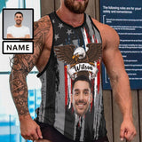 Tank Tops with Custom Face＆Name Personalized Eagle Men's Tank Top