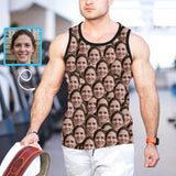Custom Face Tank Top Design Your Own Personalized Men's All Over Print Tank Top