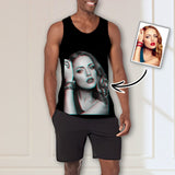 Custom Face Tank Tops Cool Black Personalized Men's All Over Print Tank Top