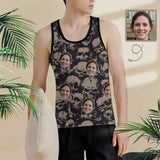 Custom Face Tank Tops Personalized Sleeveless Shirt Paint Men's All Over Print Tank Top