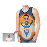 Custom Father Face Super Dad Men's All Over Print Tank Top