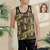 Custom Girlfriend Face Tank Tops Camouflage Personalized Men's All Over Print Tank Top