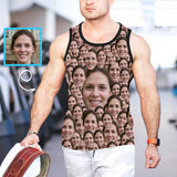 Custom Multi-Face Design Your Own Tank Tops For Men Personalized Men's All Over Print Tank Top