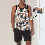 Custom Seamless Photo Design Your Own Tank Top Personalized Men's All Over Print Tank Top
