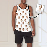 Custom Tank Tops Girlfriend Face Sleeveless Shirt Personalized Pattern Men's All Over Print Tank Top