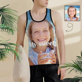 Custom Tank Tops with Photo Sweet Sleeveless Shirt Personalized Men's All Over Print Tank Top