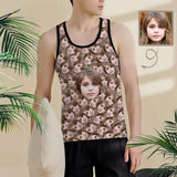 Tank Top with Custom Daughter Face Smash Design Your Own Men's All Over Print Tank Top For Father