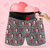 Custom Face Best Girlfriend Men's Boxer Briefs Personalized Photo or Image Underwear For Valentine's Day Gift