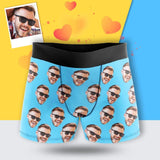 Custom Face Men's Boxer Briefs Personalized Underwear Boxers for Men Boyfriend Face Boxer For Valentine's Day Gift