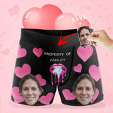 Custom Face&Name Mouths Men's Print Boxer Briefs Made for You Custom Underwear For Valentine's Day Gift