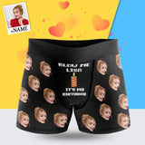 Custom Face&Name Undies Birthday Gift For You Men's All-Over Print Boxer Briefs Gift for Boyfriend/Husband