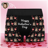 Custom Face Valentine's Day Men's Boxer Briefs Print Your Own Personalized Underwear For Valentine's Day Gift