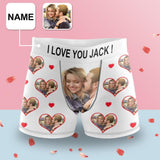 Custom Photo&Name My Lover Men's Boxer Brief Made for You Custom Underwear Unique Design Valentine's Day Gift