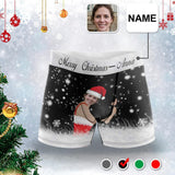 Custom Waistband Boxer Briefs Best Wish For You Personalized Face&Name Underwear for Men Christmas Unique Gift