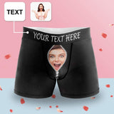 Custom Waistband Boxer Briefs Love You Story Personalized Face&Text Design Funny Underwear for Men