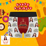 Personalized Undies for Him Custom Face Happy Birthday Men's All-Over Print Boxer Briefs