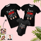 Custom Face Love Family Matching All Over Print T-shirt Made for You Personalized Tshirt Family Gift