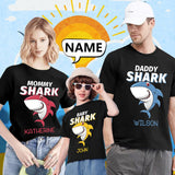Custom Name Shark Family Matching T-shirt Put Your Name on Shirt Unique Design All Over Print T-shirt
