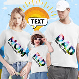 Custom Your Text Classic Design Family Matching T-shirt Print Your Text on All Over Print T-shirt Gift