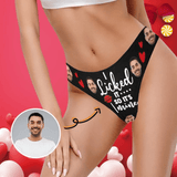 Christmas Sale Personalized Gift Undies Custom Face Tongue Women's High-cut Briefs Valentine's Day Gift For Her