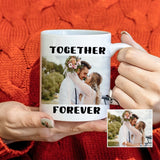 Custom Couple Photo Together Forever Personalized Morphing Mug