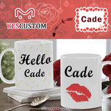Custom Name Hello Classical White Mug