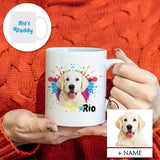 Custom Pet Dog Face&Name Personalized Morphing Mug Gift For Pet Lovers