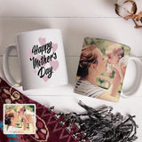 Custom Photo Mother's Day Classical White Mug Personalized Mug for Her