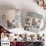 Custom Photo&Name Love Family Classical White Mug