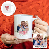Custom Photo&Text Couple Personalized Morphing Mug Gift For Her Him