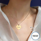 Custom Text Heart-shaped Necklace Personalized Name Necklace Jewelry Design for Valentine's Day Gift