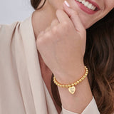 Personalized Bracelet Name Bracelet Custom Text Heart Silver Couple Bracelet Wedding Birthday Valentine's Best Gift