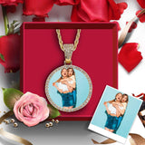 Custom Photo Necklace Personalized Gold Photo Necklace Jewelry Design for Mother's Day Gift